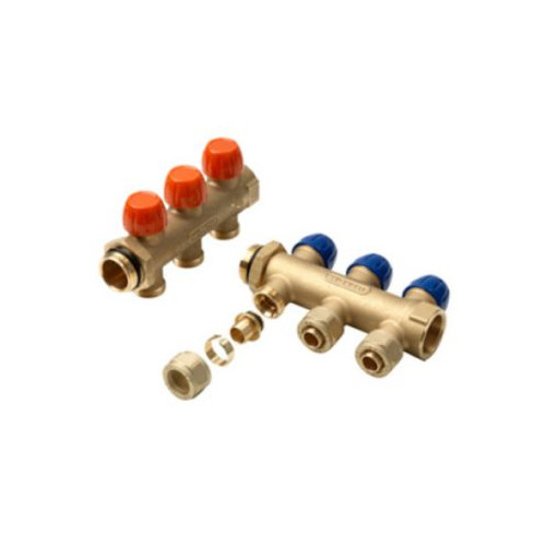 WAVIN Wavin Tigris fördelarrörssats 1" 3-vägs inkl. 20x2,0 mm Pex...