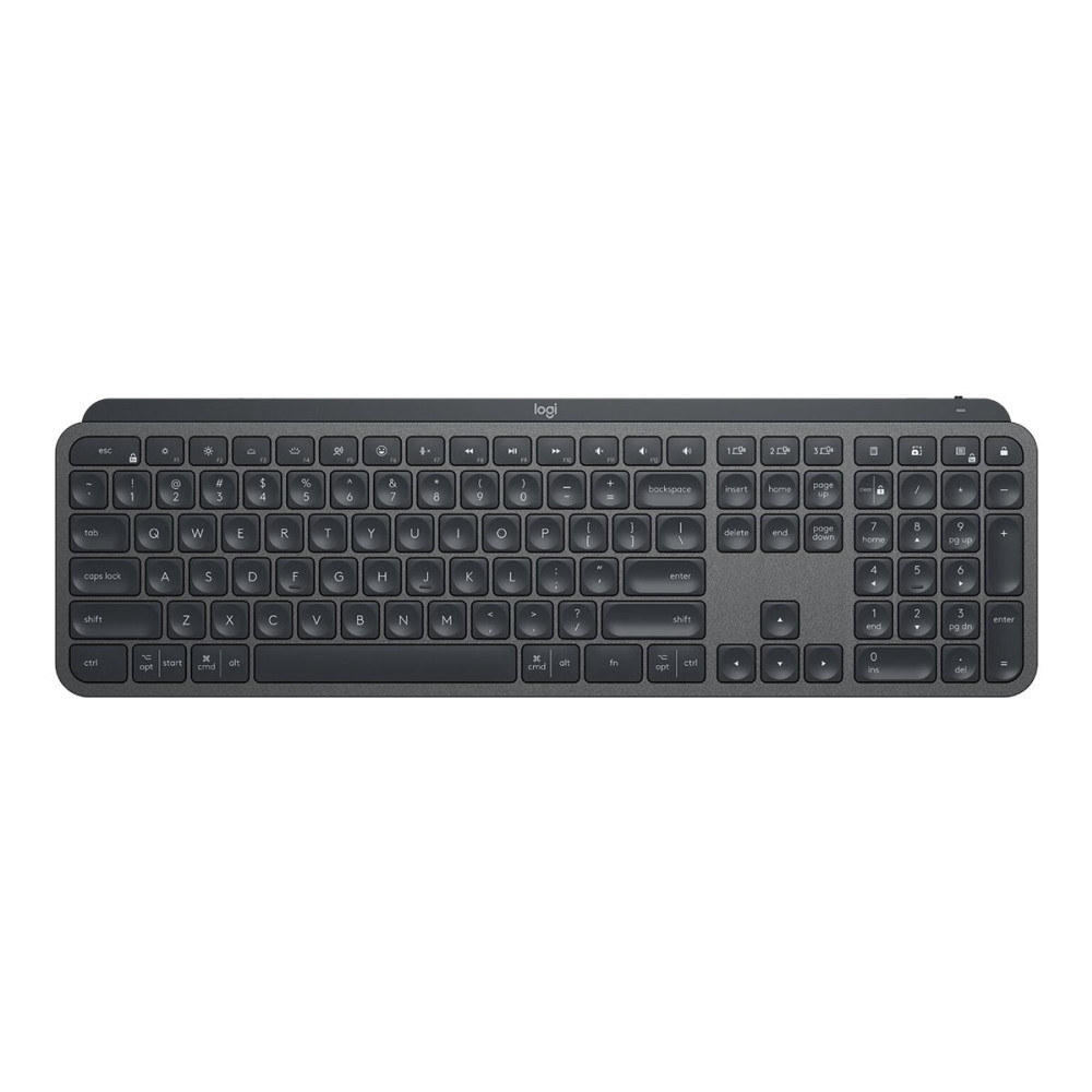 Produktbild för Logitech MX Keys Combo for Business - 2:a generationen - sats med tangentbord och mus - AZERTY - fransk - grafit Inmatningsenhet