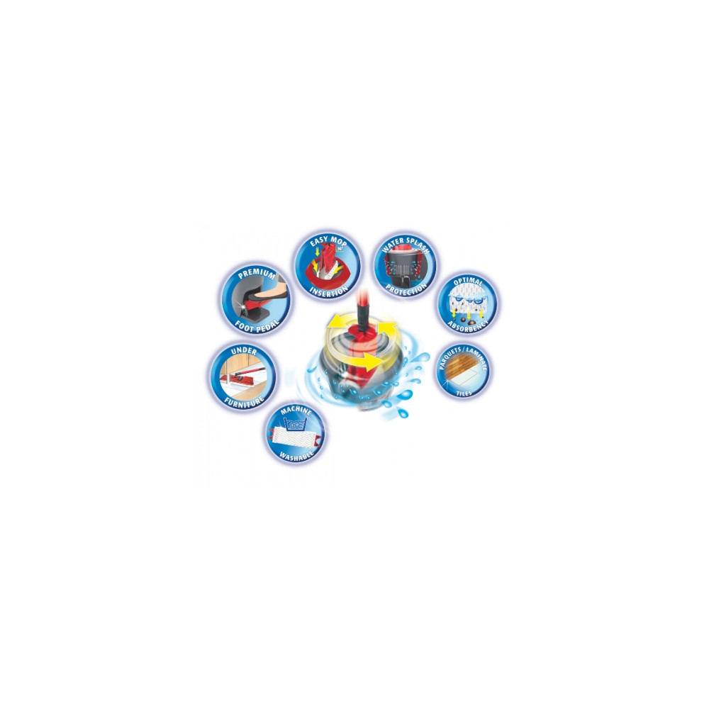 Produktbild för Vileda 140827, Mop & bucket set, Polyamid, Polyester, Polypr...
