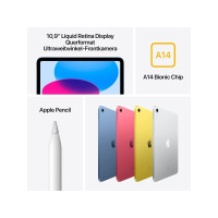 Produktbild för Apple 10.9-inch iPad Wi-Fi - 10:e generation - surfplatta - 64 GB - 10.9"
