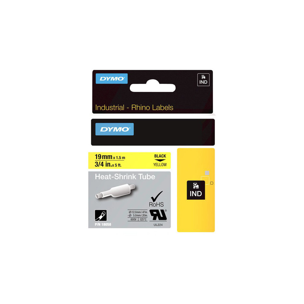 Produktbild för DYMO RhinoPRO Heat shrink tubing - fodral - Rulle (1,9 cm)