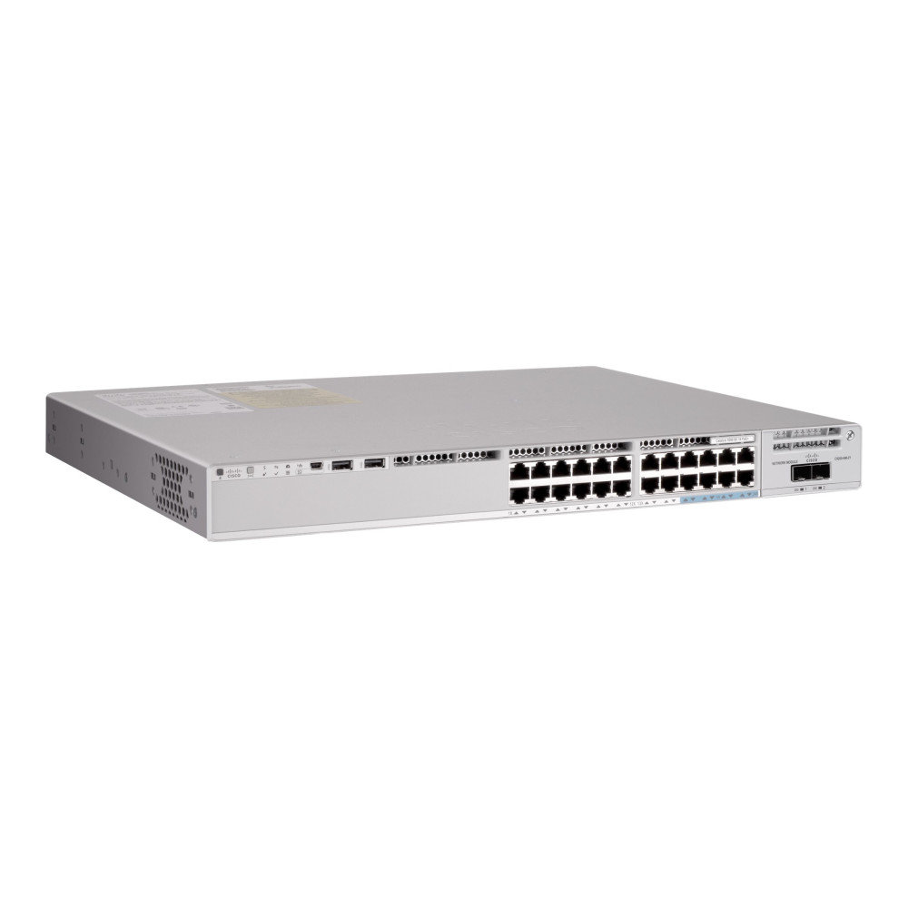 Produktbild för Cisco Catalyst 9200 - Network Essentials - switch - 24 portar - Administrerad - rackmonterbar