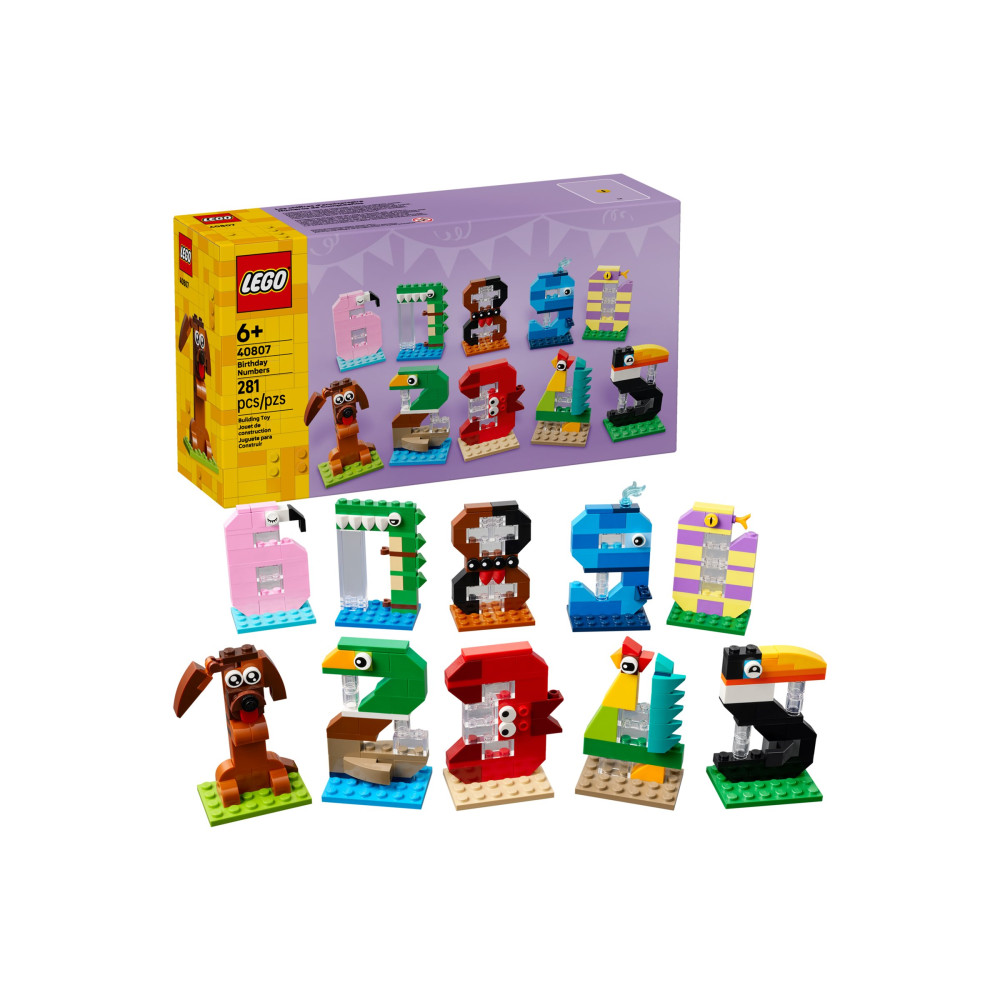 Produktbild för LEGO 40807 - Födelsedagsnummer - byggsats