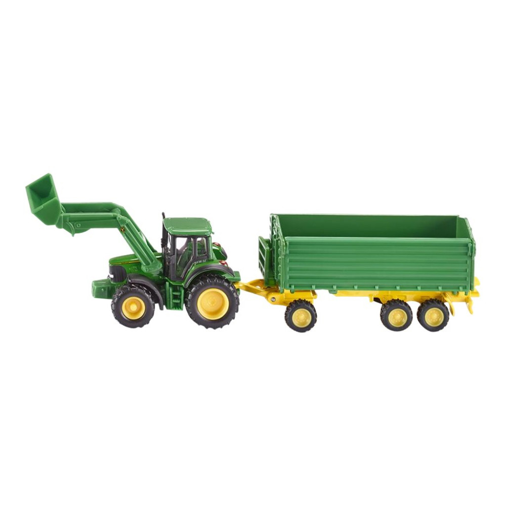 Produktbild för Siku Farmer - John Deere With Front Loader And Trailer