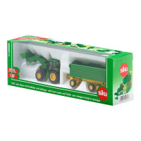 Produktbild för Siku Farmer - John Deere With Front Loader And Trailer