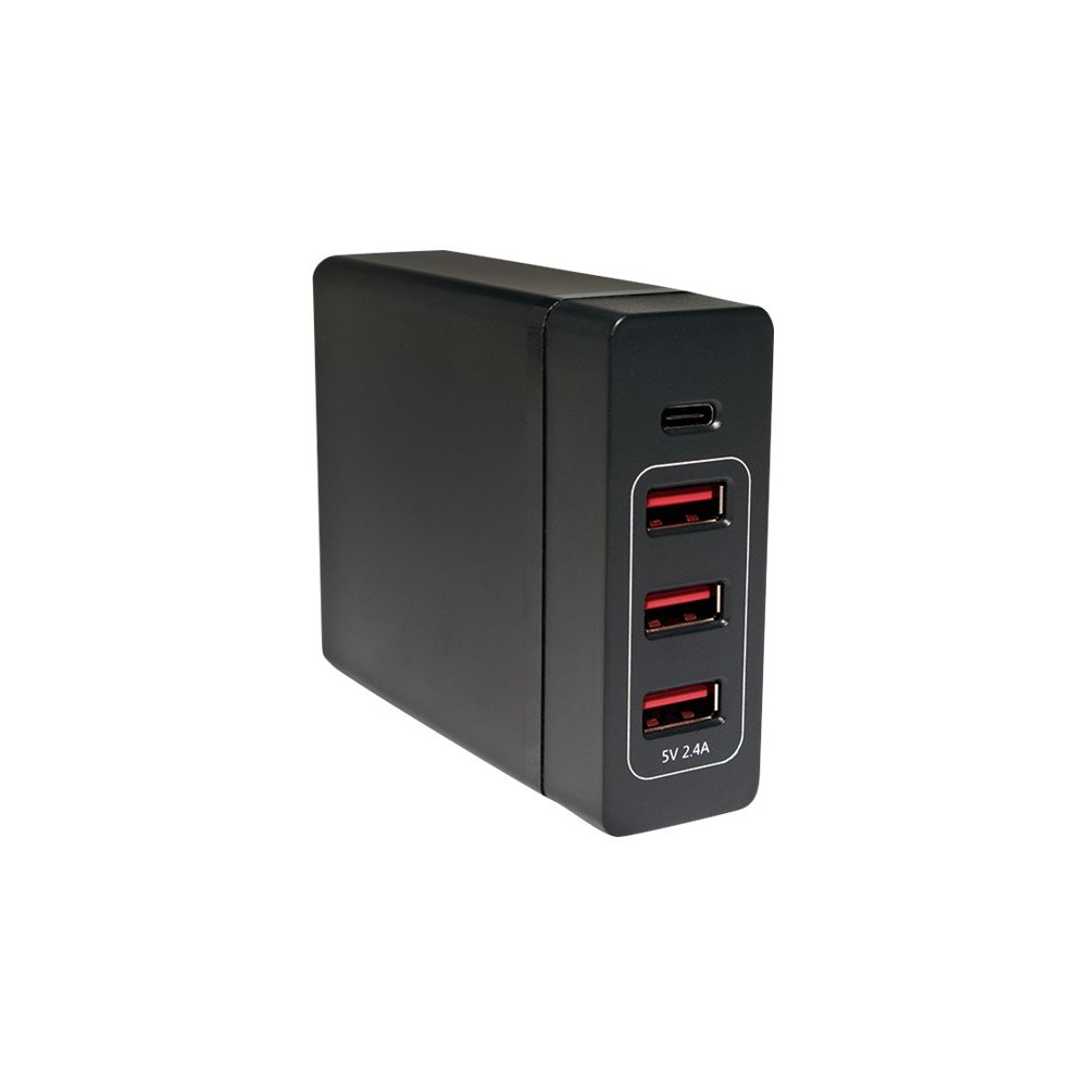 Produktbild för LogiLink Table Charger strömadapter - USB, USB-C - 72 watt
