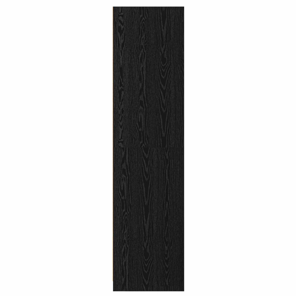Produktbild för Garderob med hylla Svart ek 100 x 50 x 200 cm Konstruerat trä