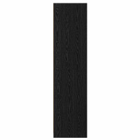 Produktbild för Garderob med hylla Svart ek 100 x 50 x 200 cm Konstruerat trä