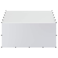 Produktbild för Hönsgård med tak Silver 200 x 200 x 150 cm Galvaniserat stål