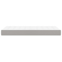 Produktbild för Pocketresårmadrass medium ljusgrå 100x190x20 cm tyg