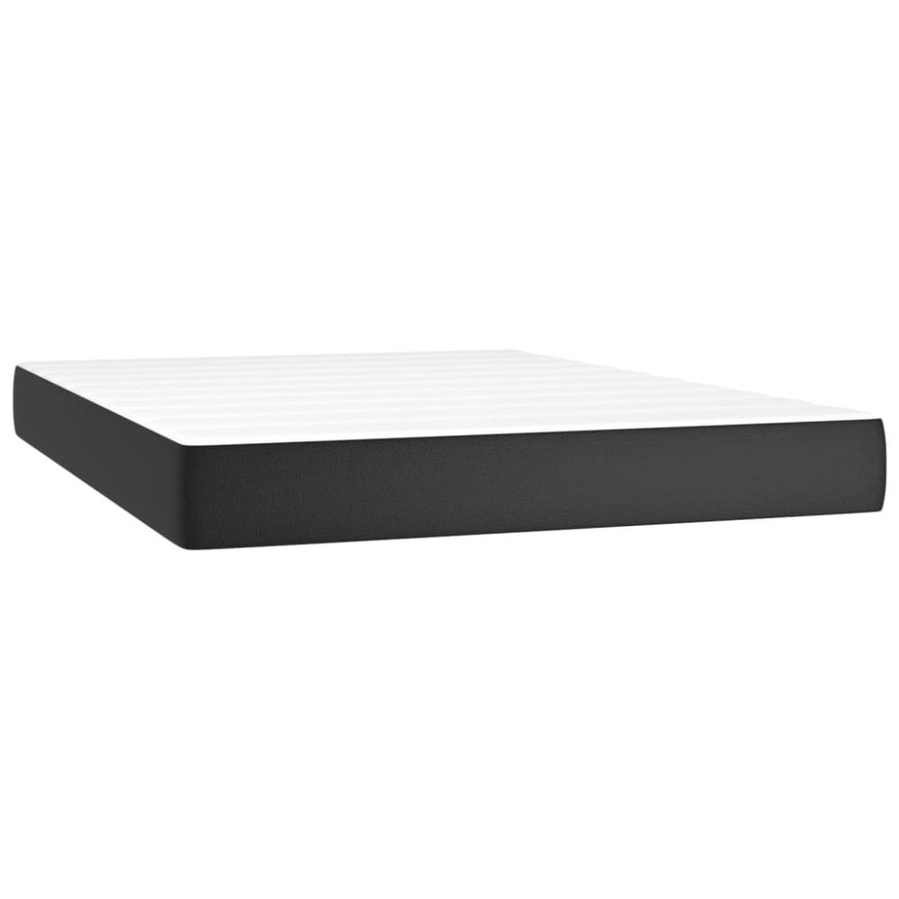 Produktbild för Pocketresårmadrass medium svart 137x190x20 cm konstläder