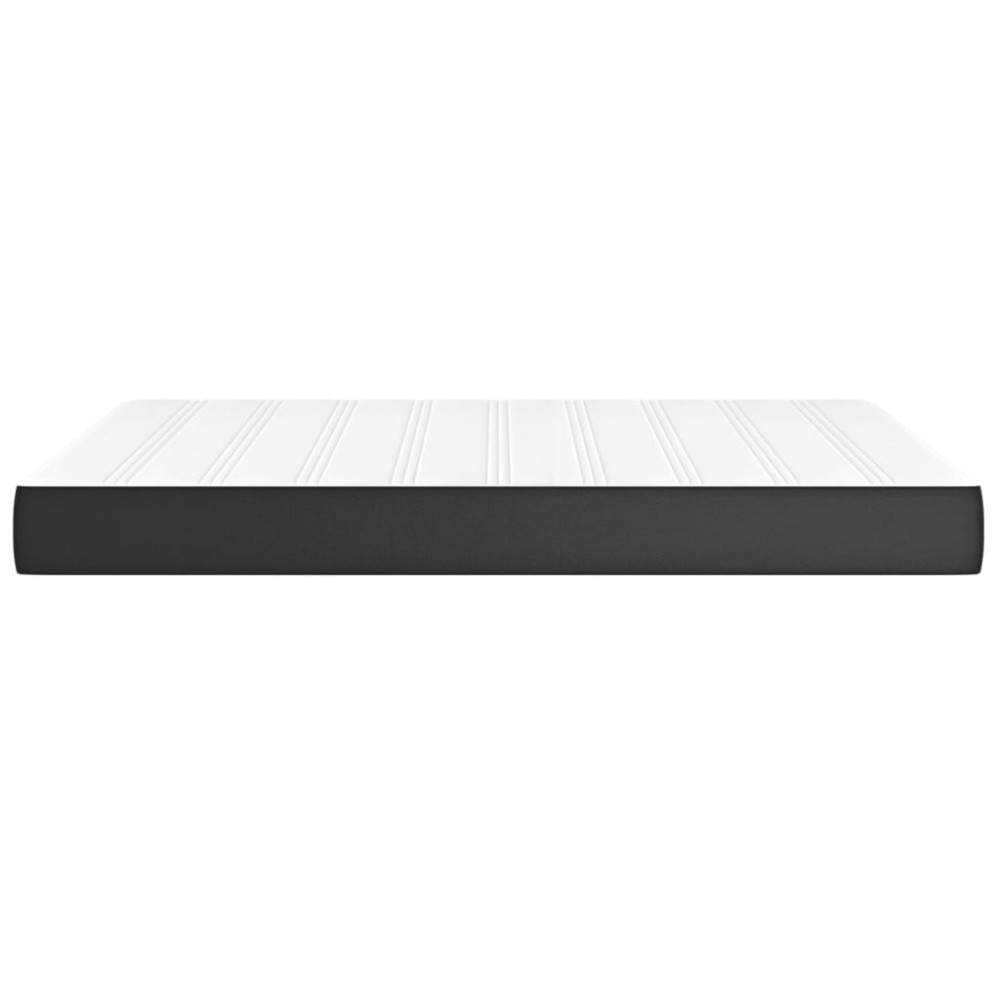 Produktbild för Pocketresårmadrass medium svart 137x190x20 cm konstläder