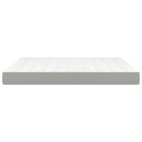 Produktbild för Pocketresårmadrass medium ljusgrå 193x203x20 cm tyg