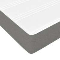 Produktbild för Pocketresårmadrass medium mörkgrå 183x213x20 cm tyg