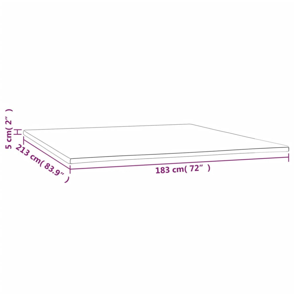 Produktbild för Bäddmadrass 183x213x5 cm
