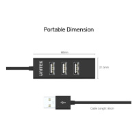 Produktbild för Unitek Y-2140 - hubb - 4 portar