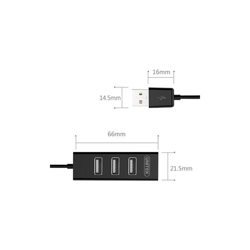 Produktbild för Unitek Y-2140 - hubb - 4 portar
