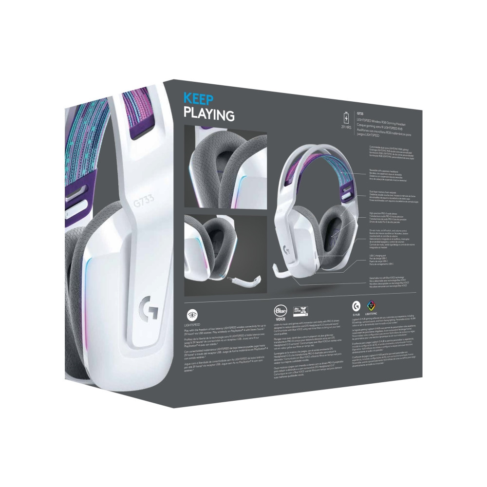 Produktbild för Logitech G G733 LIGHTSPEED Wireless RGB Gaming Headset