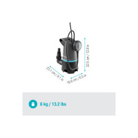 Produktbild för Gardena 20000 BASIC - dirty water pump - elektrisk - sladdlös