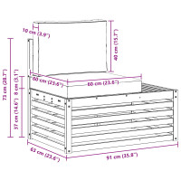 Produktbild för Soffgrupper 3 Stycke 182,5 x 63 x 73 cm