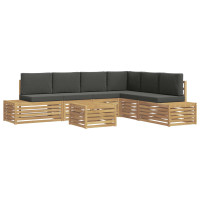 Produktbild för Soffgrupper 6 Stycke 59 x 59 x 37 cm