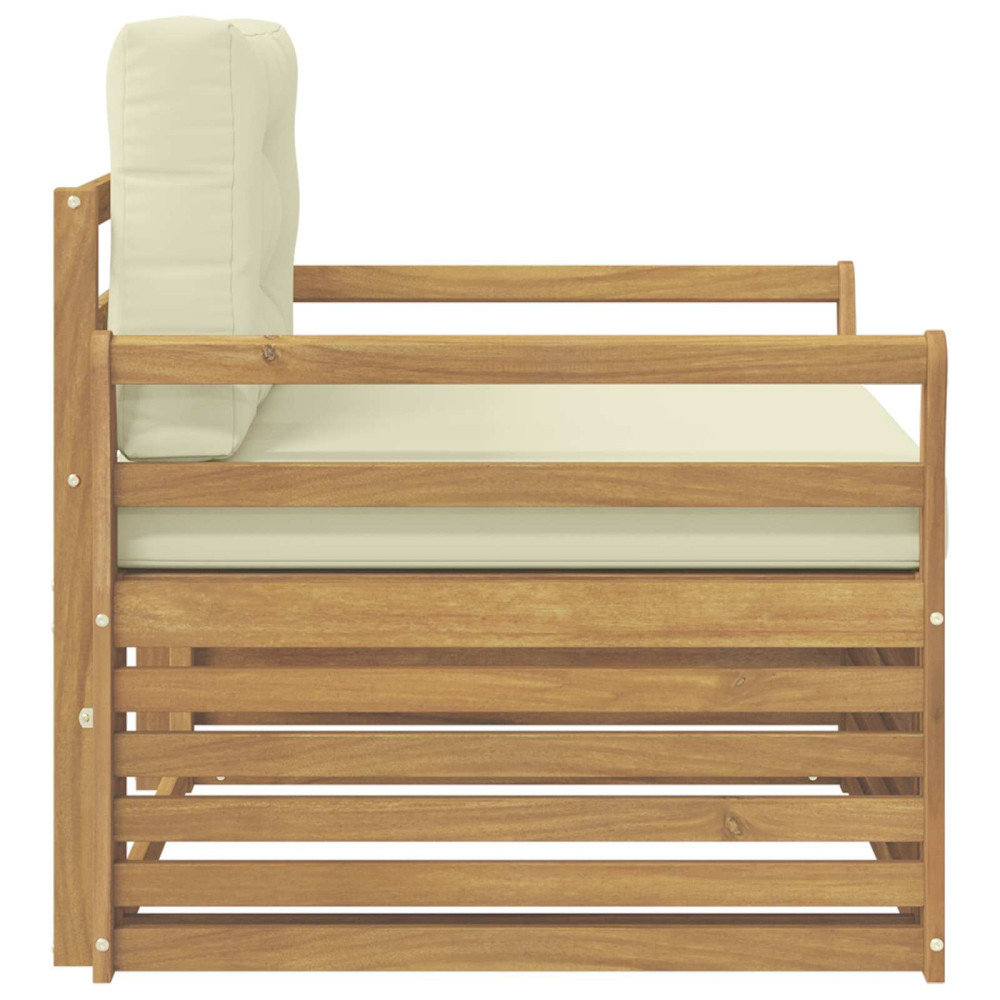 Produktbild för Utomhussoffa Polyester Vit