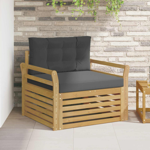 vidaXL Utomhussoffa Polyester Vit