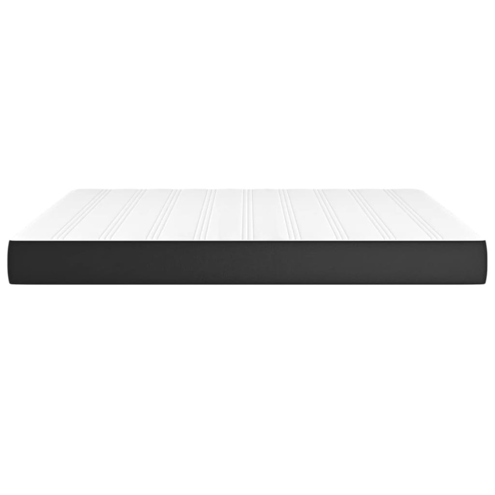 Produktbild för Pocketresårmadrass medium svart 152x203x20 cm konstläder