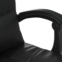 Produktbild för Massagestol med lutning svart konstläder