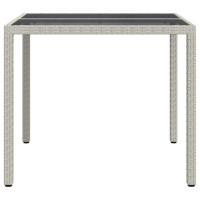 Produktbild för Trädgårdsbord Vit 90 x 90 x 75 cm konstrotting