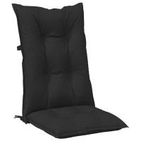 Produktbild för Set med Hög Rygghörn Kuddar 2 pcs Melange svart 120 x 50 x 7 cm