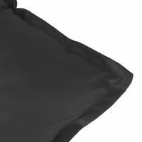 Produktbild för Set med Hög Rygghörn Kuddar 2 pcs Melange svart 120 x 50 x 7 cm