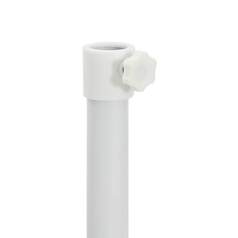 Produktbild för Parasolställ Vit Stål för 25-32 mm Poll