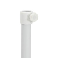 Produktbild för Parasolställ Vit Stål för 25-32 mm Poll