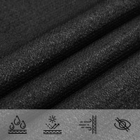 Produktbild för Solsätt segel Svart 7 x 5 x 5 m HDPE