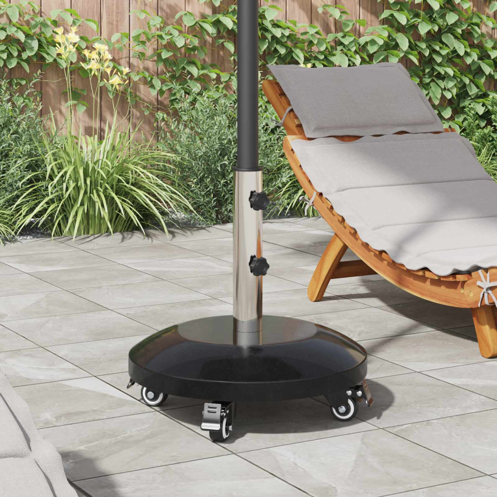 Produktbild för Granite Parasol Base med hjul för 40-50 mm stång 29 kg Svart