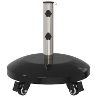 Produktbild för Granite Parasol Base med hjul för 40-50 mm stång 29 kg Svart