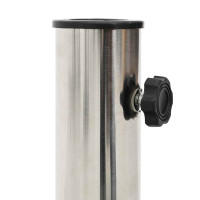 Produktbild för Granitar parasollfot med hjul för 4-5 cm stolpe 27.2 kg Grå