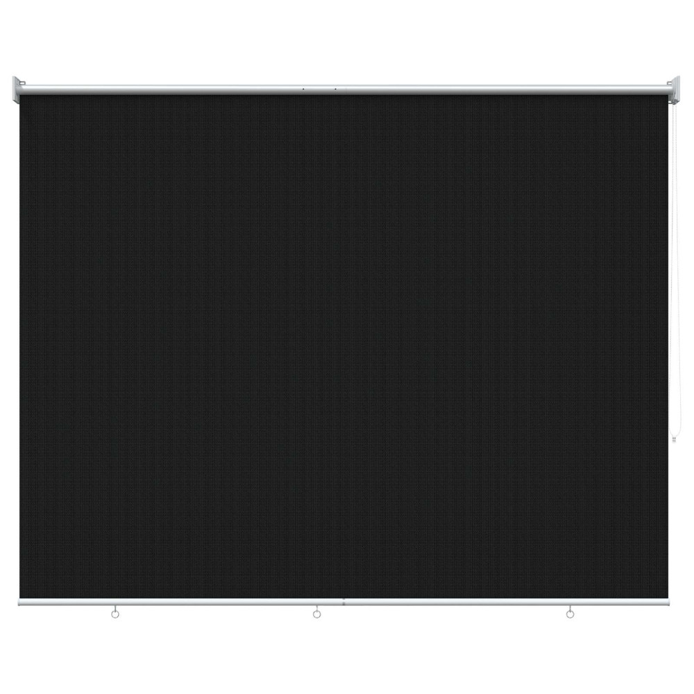 Produktbild för Utomhus Rullgardin 90% UV Block Svart 200 x 140 cm HDPE