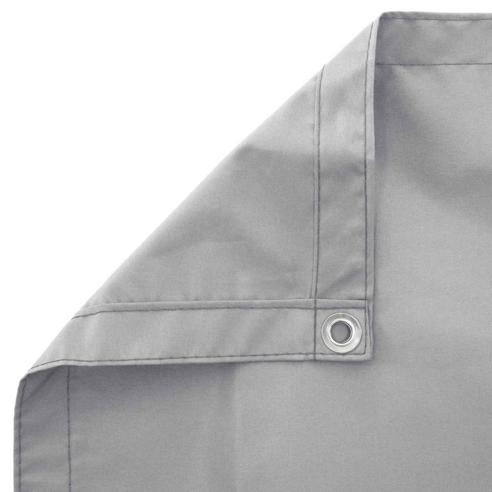 Produktbild för Balkongskärm 180 x 400 cm Tyg med PU-beläggning Ljusgrå