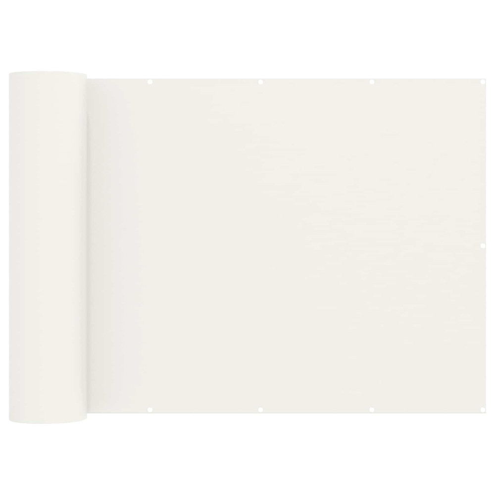 Produktbild för Balkongskärm 180 x 300 cm Tyg med PU-beläggning Vit
