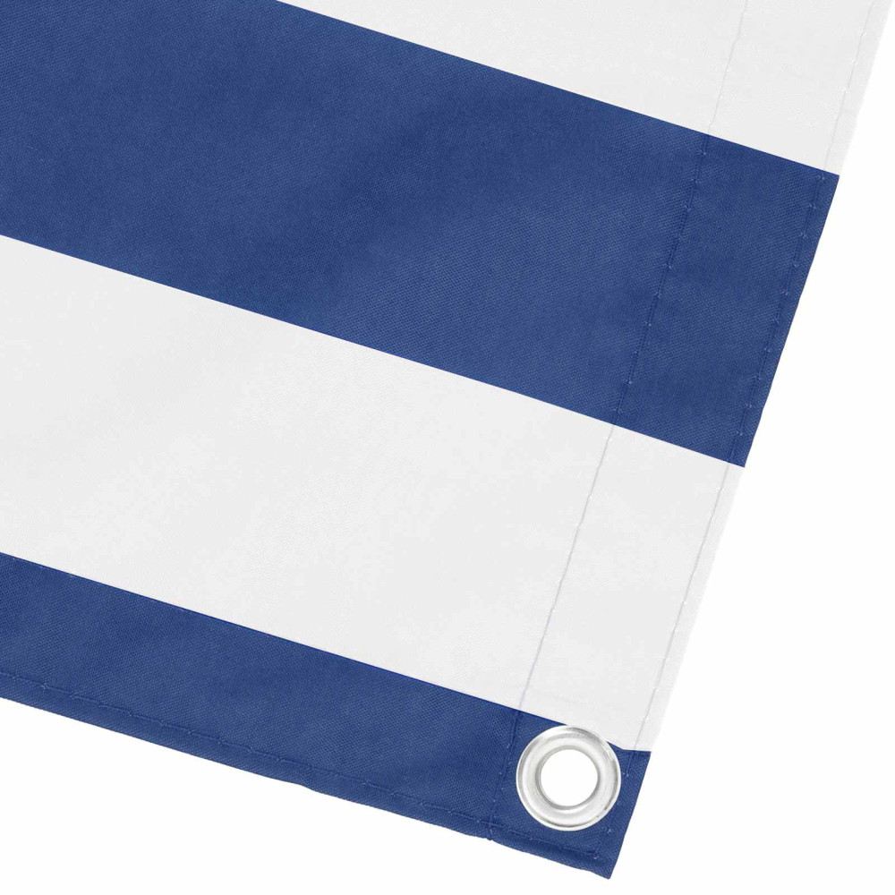 Produktbild för Balkongskärm 150 x 300 cm Tyg med PU-beläggning Blå och Vit