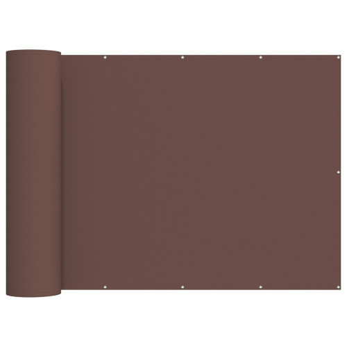 vidaXL Balkongskärm 150 x 700 cm Tyg med PU-beläggning Brun