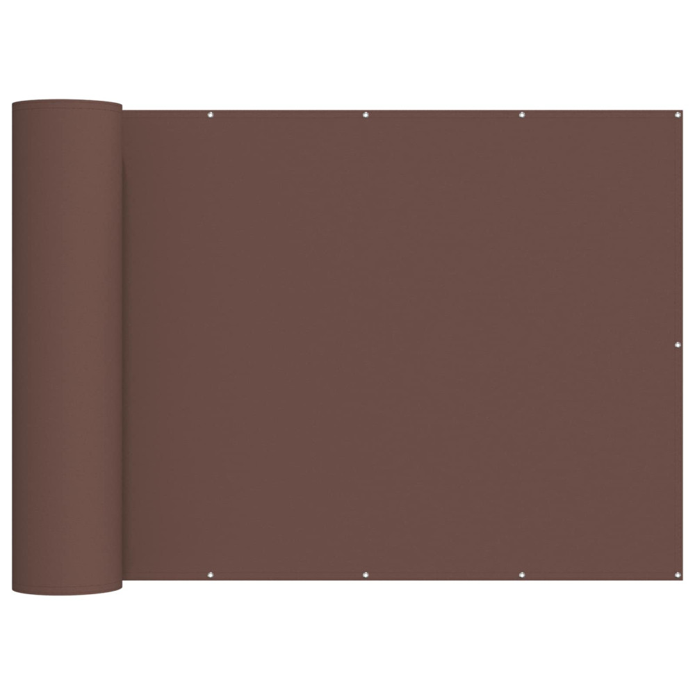 Produktbild för Balkongskärm 150 x 800 cm Tyg med PU-beläggning Brun