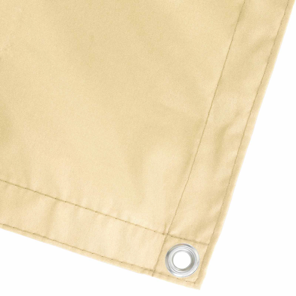 Produktbild för Balkongskärm 1,2 x 25 m Tyg med PU-beläggning Beige