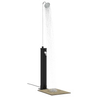 Produktbild för Solig Dusch med Duschhuvud 20 l PVC, ABS, Zinklegering Svart