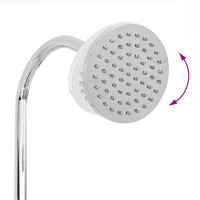 Produktbild för Solig Dusch med Duschhuvud 20 l PVC, ABS, Zinklegering Svart