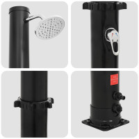 Produktbild för Solardusch med duschhuvud och kran 20 l PVC, ABS, Zinklegering