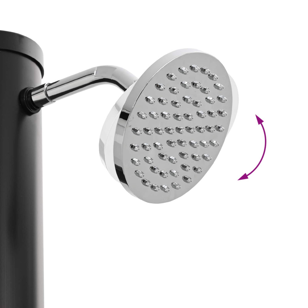 Produktbild för Solardusch med duschhuvud och kran 20 l PVC, ABS, Zinklegering