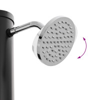 Produktbild för Solardusch med duschhuvud och kran 20 l PVC, ABS, Zinklegering